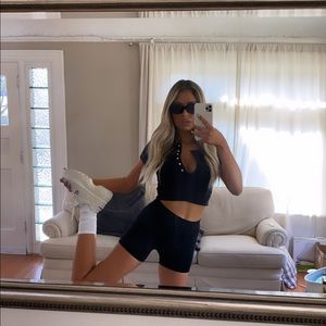 Princess Polly button crop top